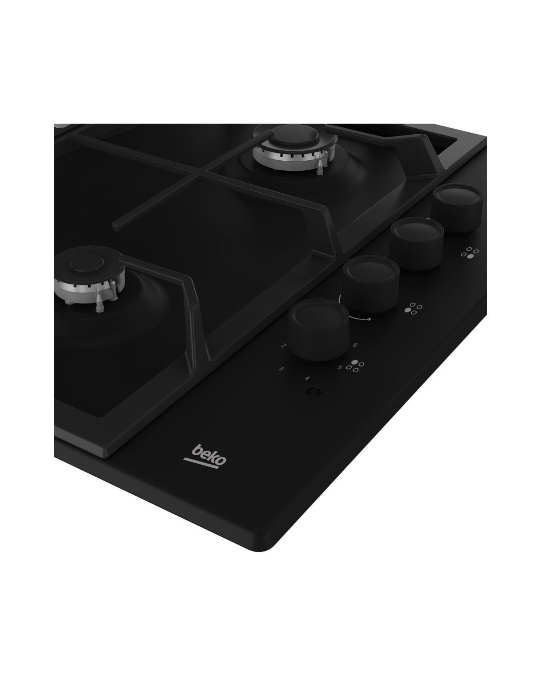 Beko HIGM64135SB 61cm Dual-fuel Built-In Hob