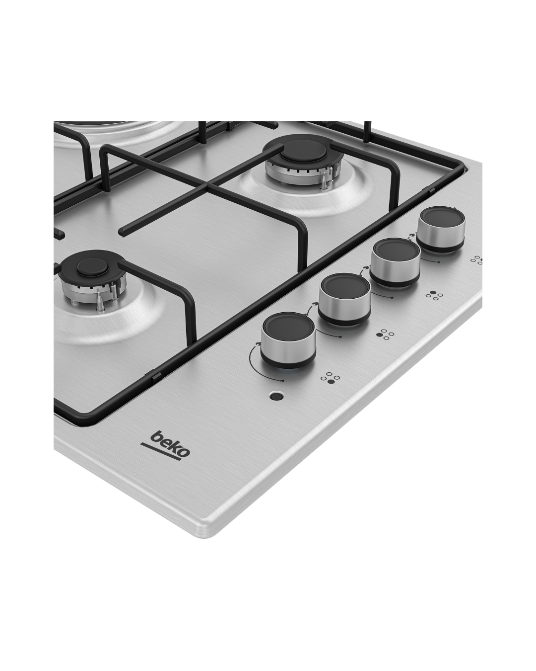 Beko HIGM64123SX 61cm Dual-fuel Built-In Hob