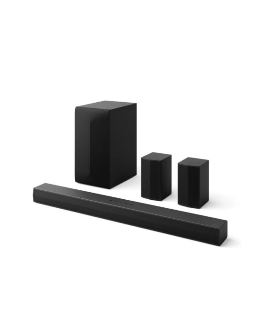 LG Soundbar S65TR, 5.1 Ch, 600W Powerful surround sound with Wireless subwoofer and Rear speaker, Dolby Digital
