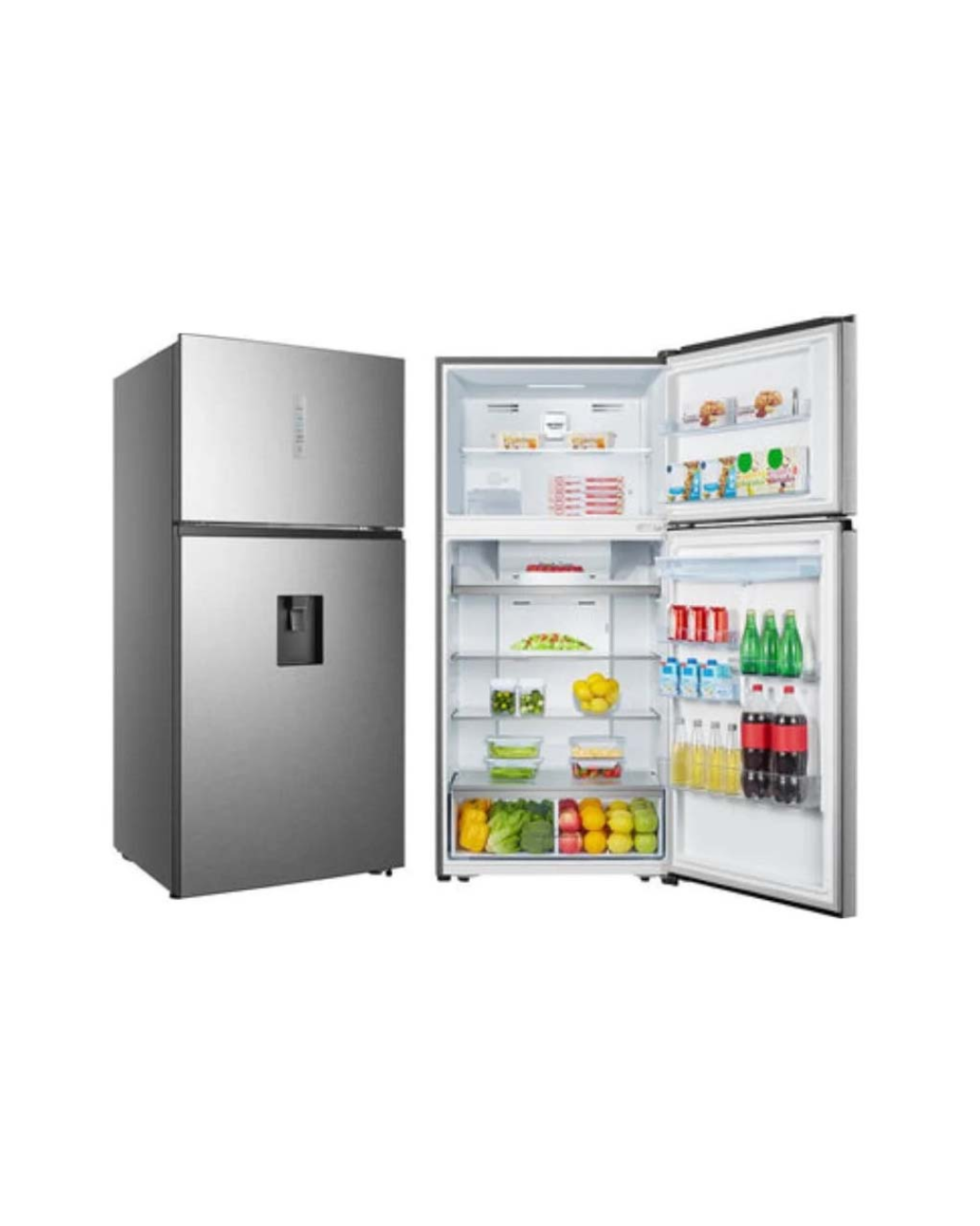 Hisense 496L REF510DR Non Frost Double Door Fridge With Water Dispenser