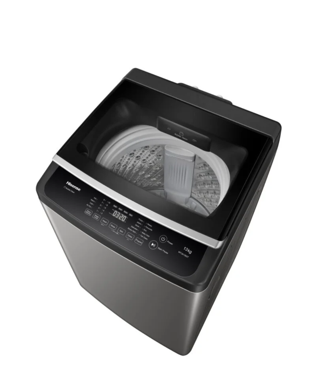 Hisense Top Loading Washing Machine 14Kg Titanium Crystal Grey (WT3K1423UB)