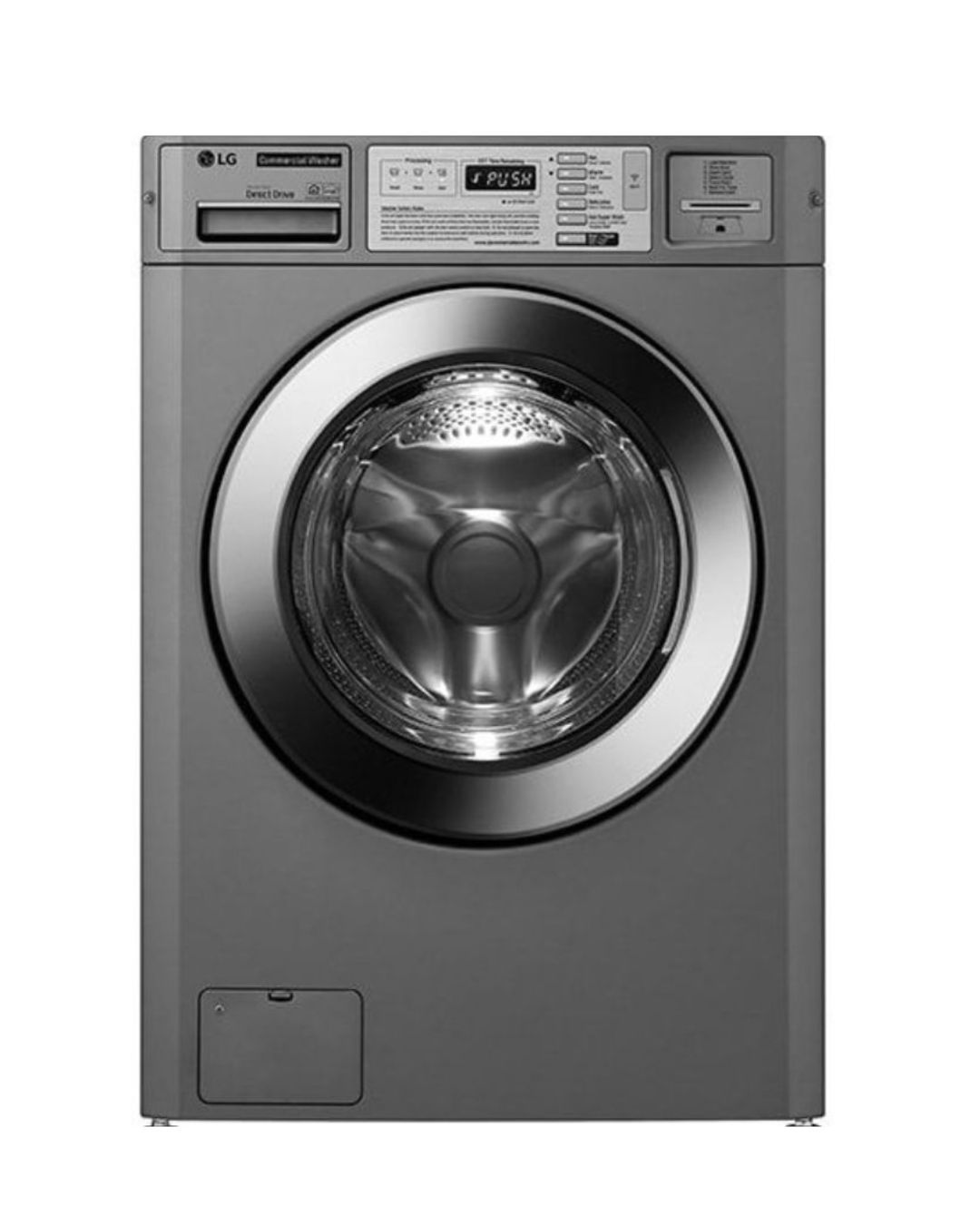 LG FH0C7FD2MS Commercial Washing Machine, Front Load, 15KG, Silver - WIFI Stack