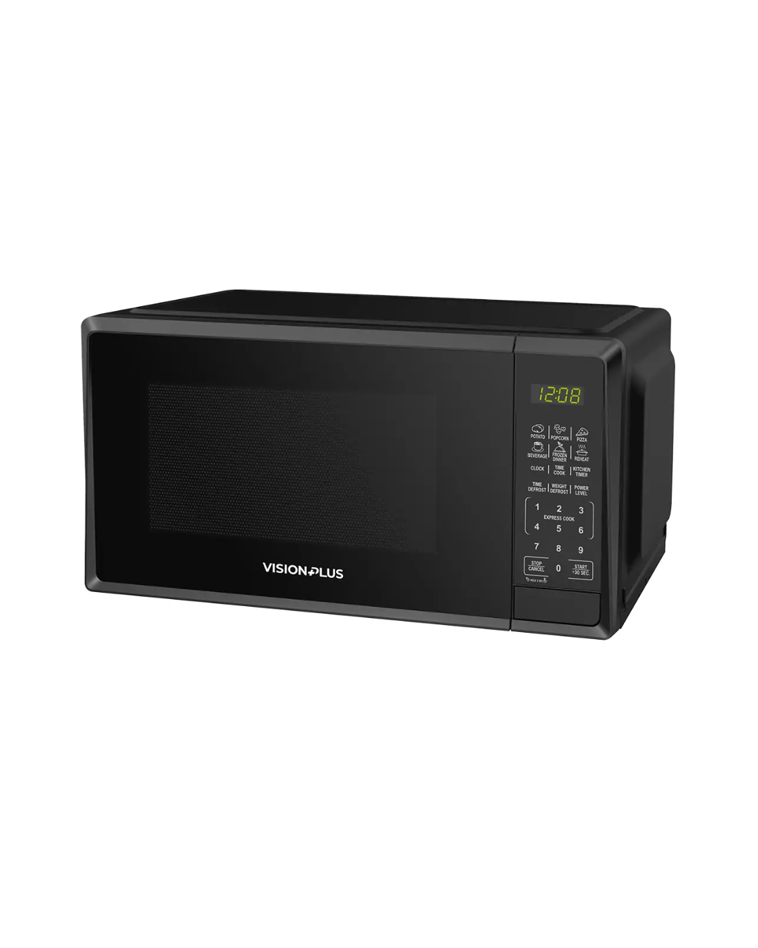 Vision Plus 20L Digital Solo Microwave Oven (700W) – Black