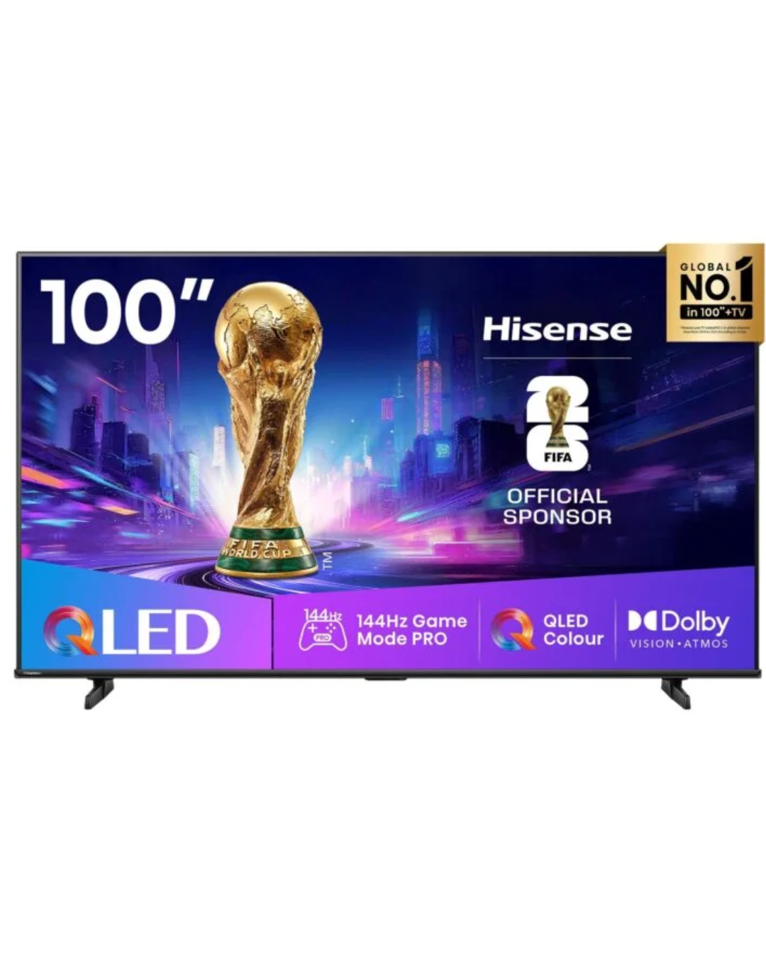 Hisense 100Q7Q| 100'' LED 144Hz VRR QLED Gaming Tv