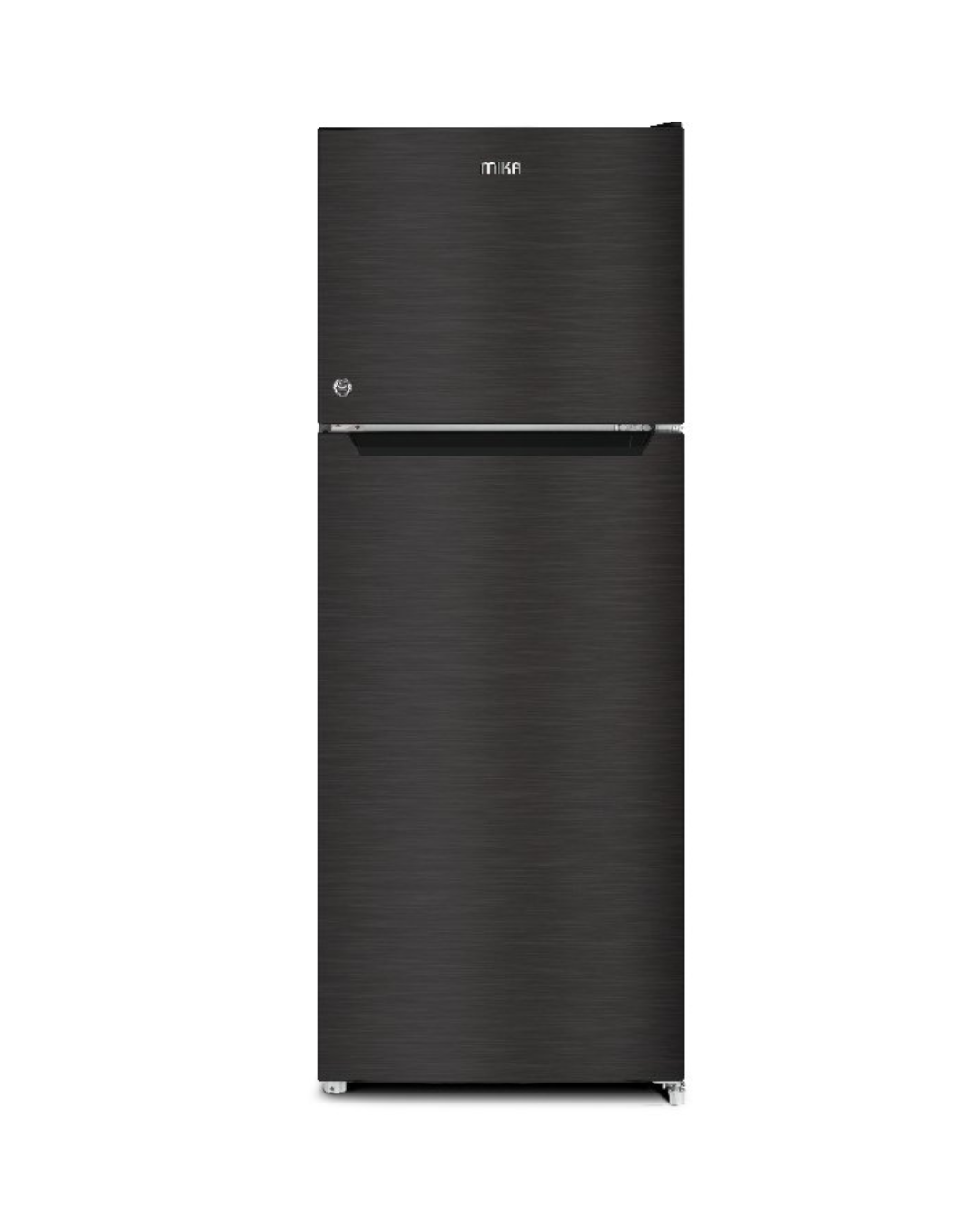 MIKA Fridge, 2 Door Top Mount Freezer Defrost, 138L, Inox Dark Matt