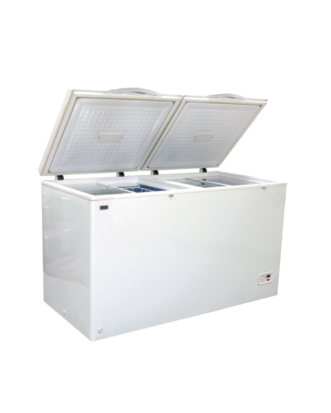 MIKA Chest Freezer, 410L, Aluminium Inner, White