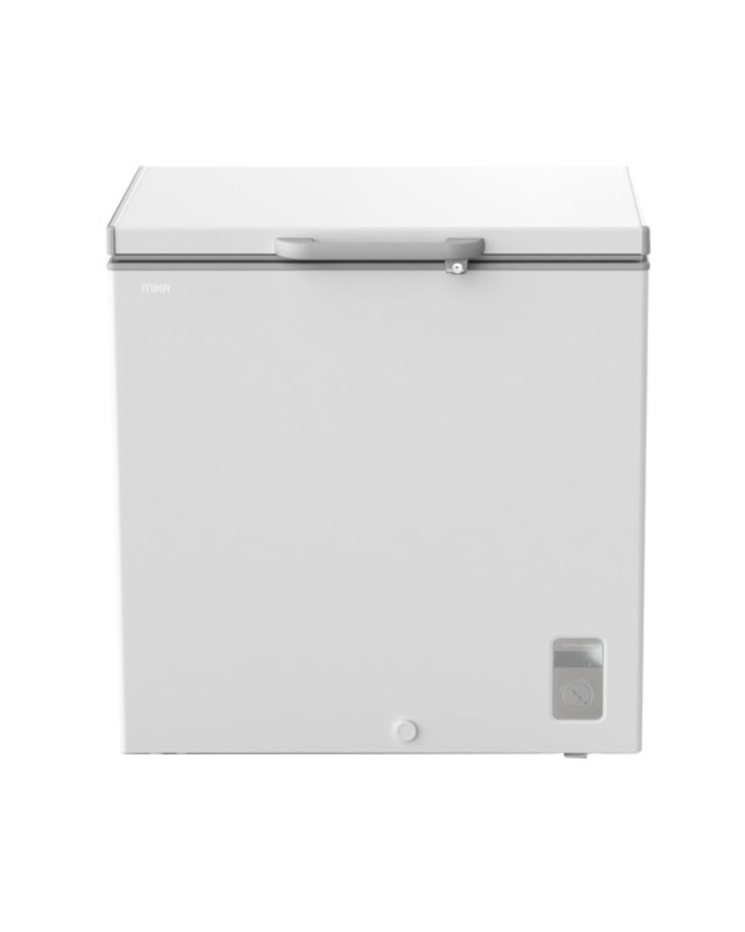 MIKA Chest Freezer, 95L, White Inner, White Grey