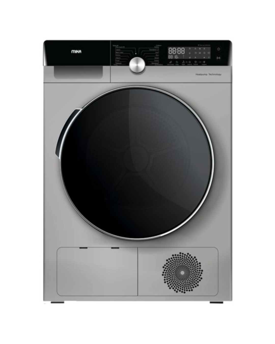 MIKA Dryer, Heat Pump, 10Kg, Inverter Motor, Dark Silver