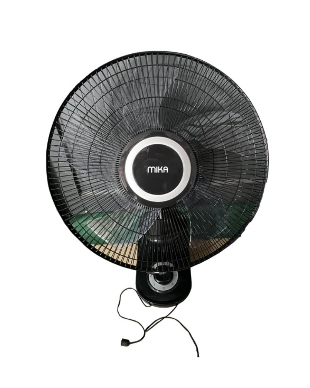 MIKA Wall Fan, 16", Black & Silver
