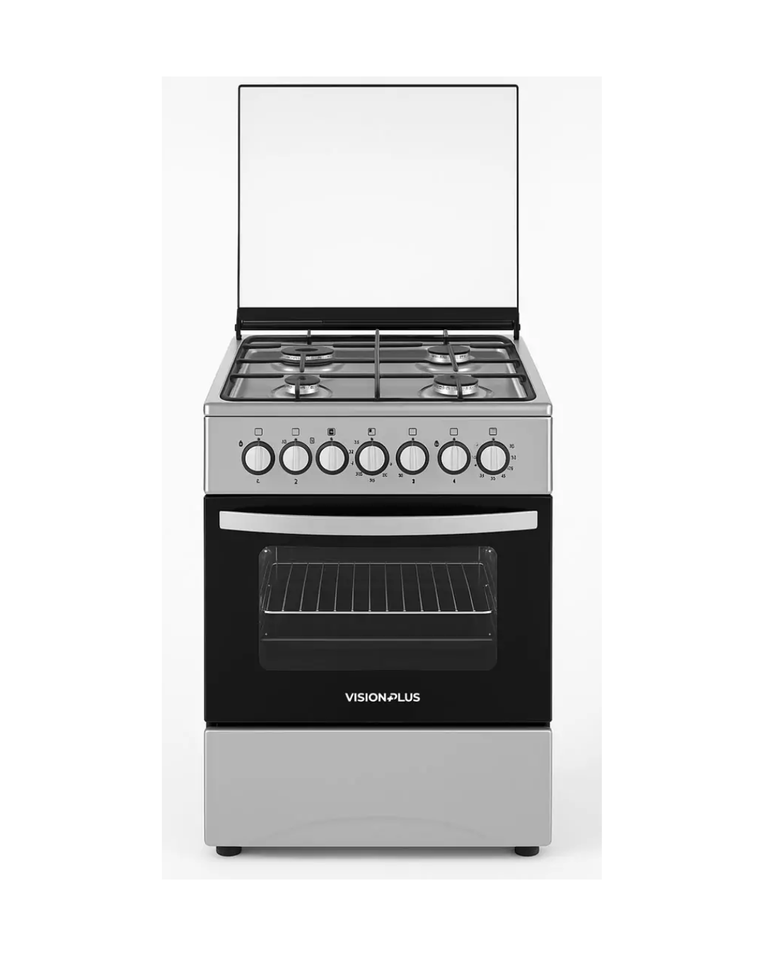 Vision Plus 3 Gas + 1 Electric Plate 50X50 Standing Cooker with Electric Oven VPSC3150G