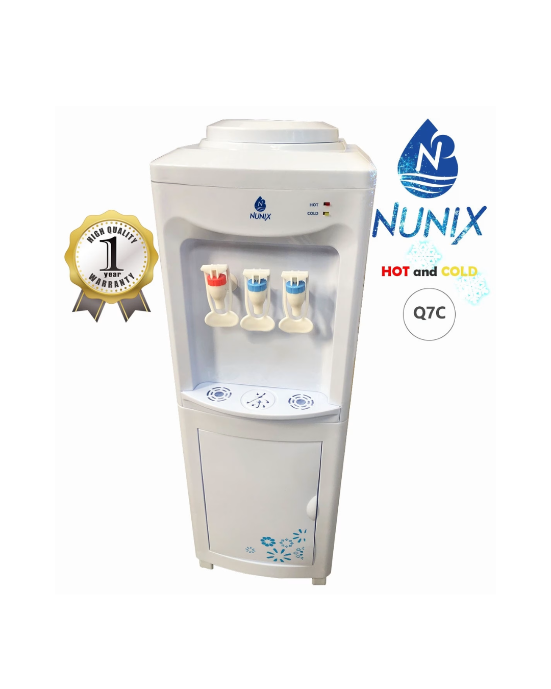 Nunix Q7C Water Dispenser – Hot Cold and Normal