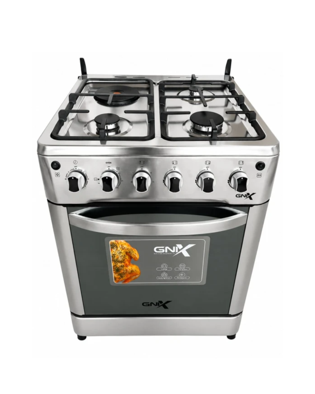 Gnix 3+1 (60×60)standing cooker with electric oven