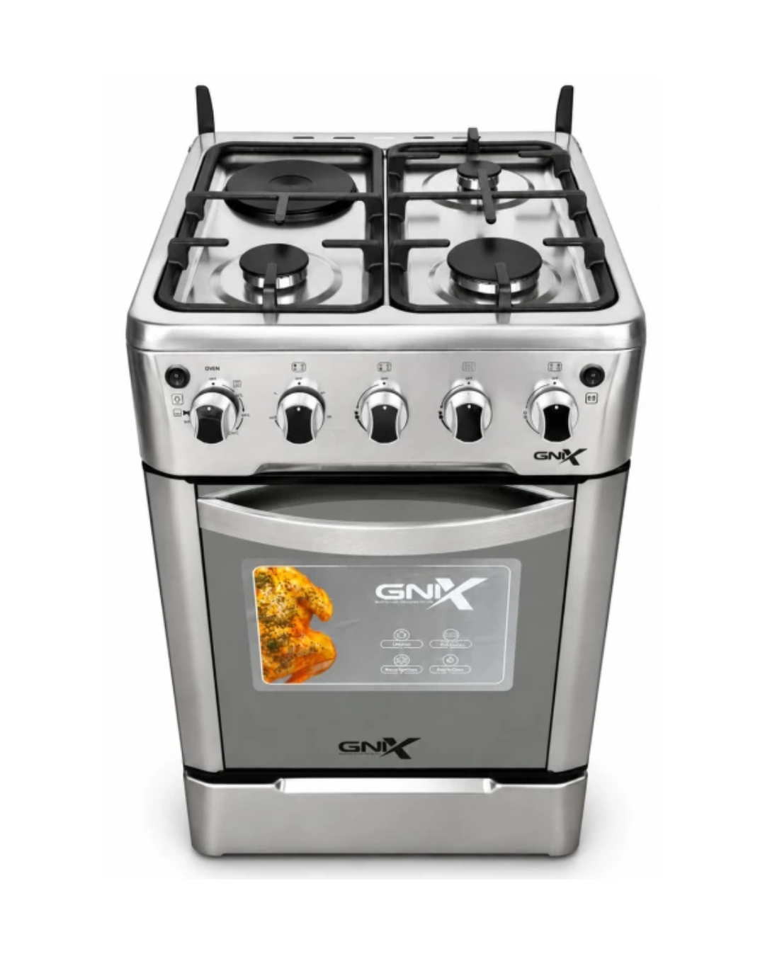Gnix 50by 50 standing cooker with electric oven