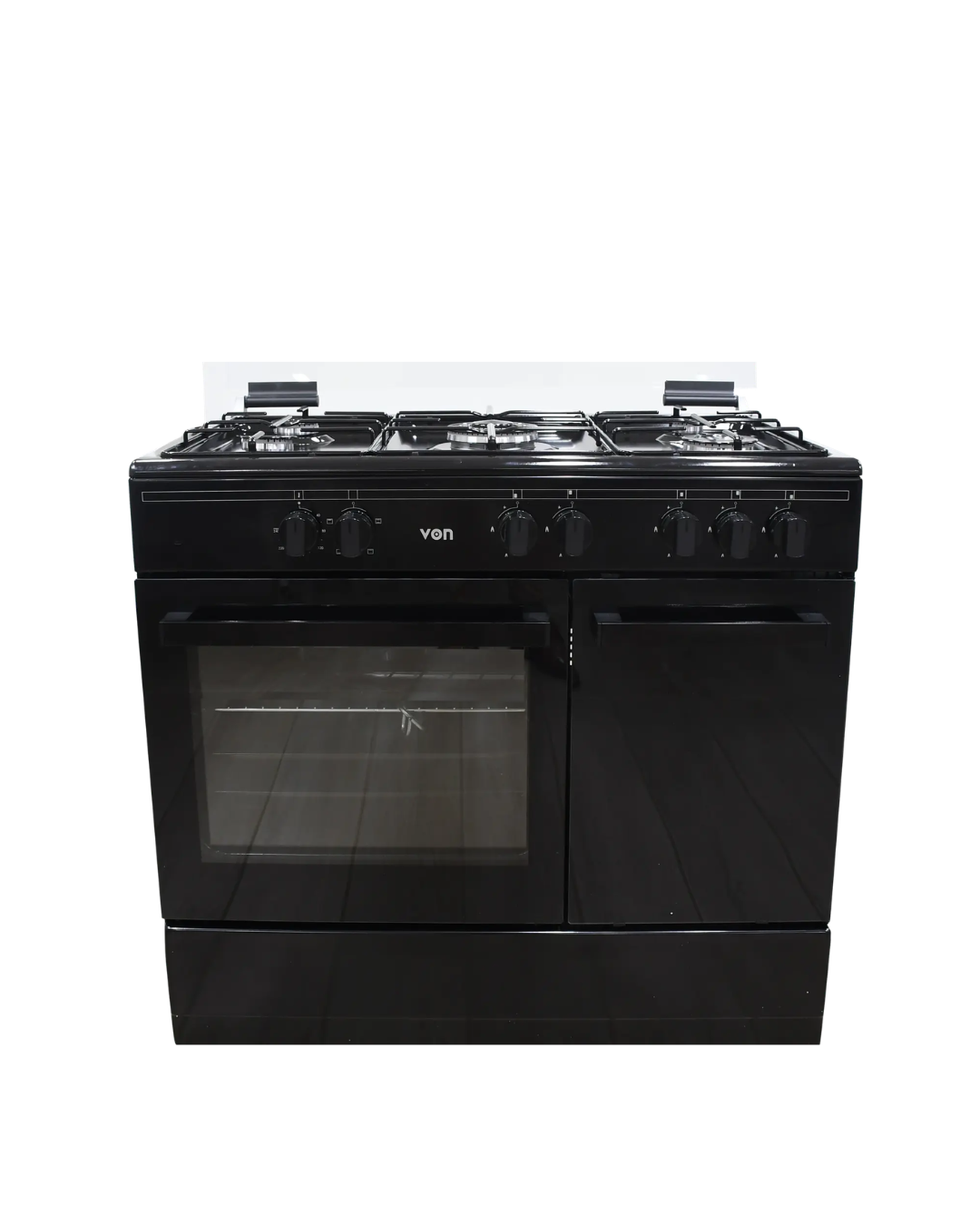 VON Freestanding Cooker – 5 Gas Burners, Enamel Pan Support(VCF965031NSK)