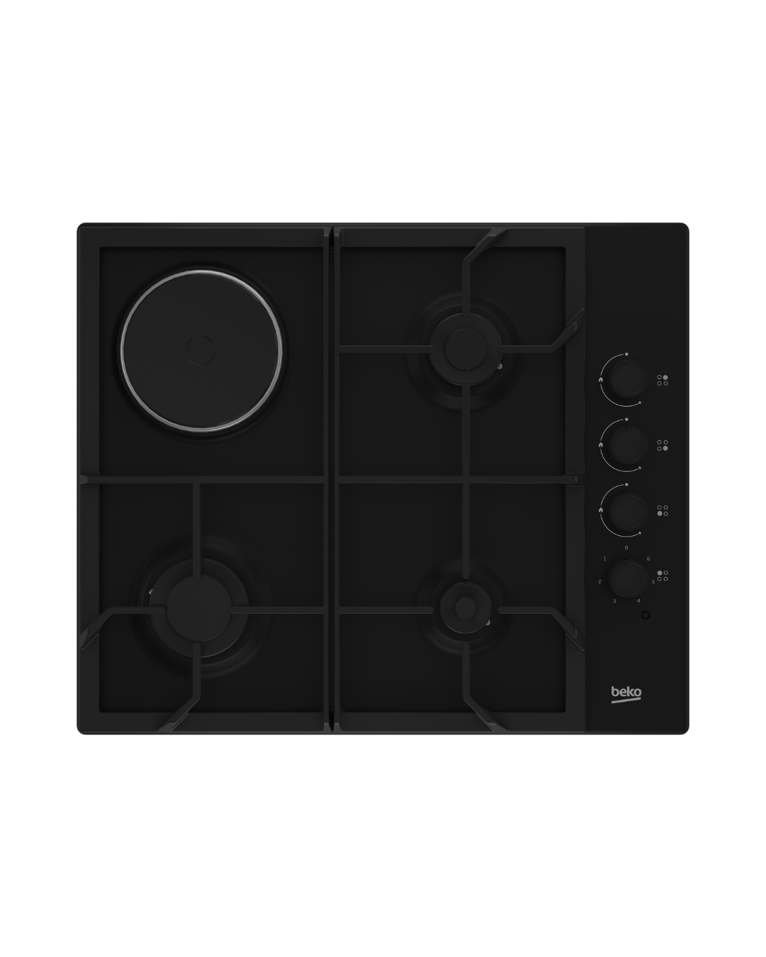 Beko HIGM64135SB 61cm Dual-fuel Built-In Hob