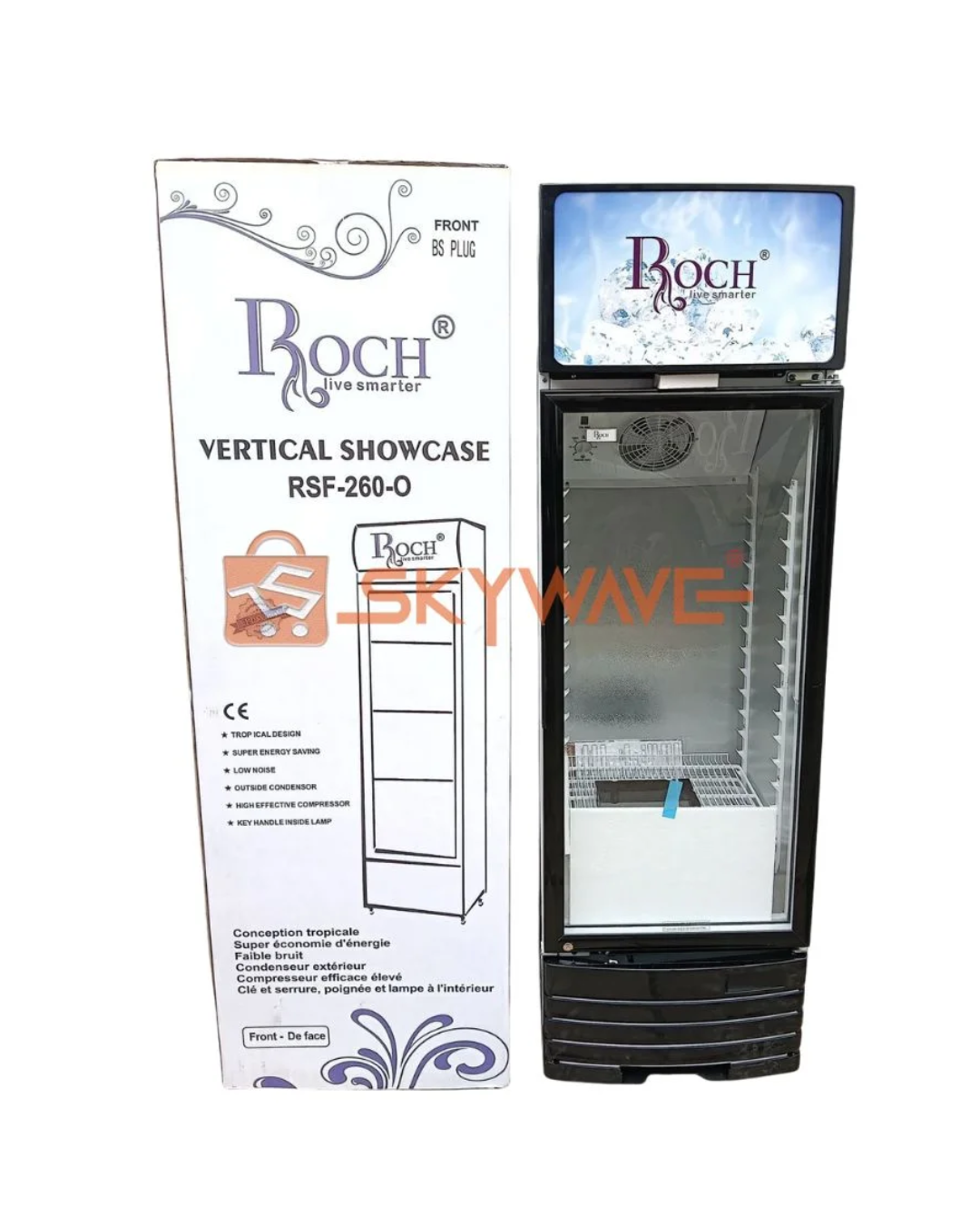 Roch RSF-260 209L Showcase Fridge