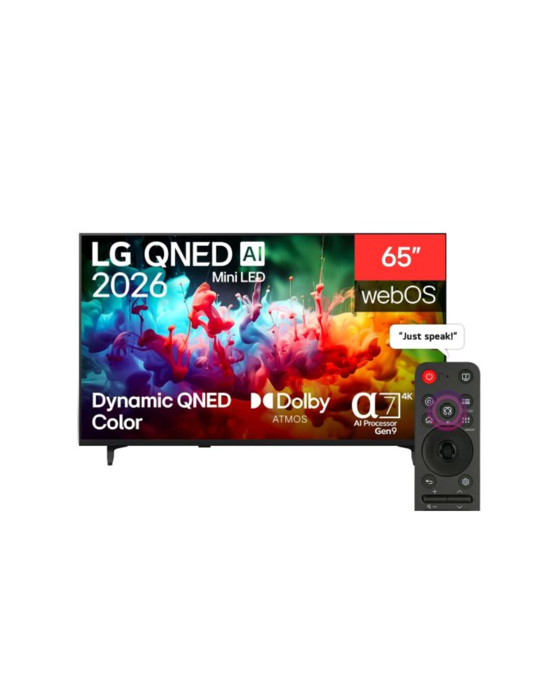 LG 65 inch LG QNED AI Mini LED QNED72 4K Smart TV 2026