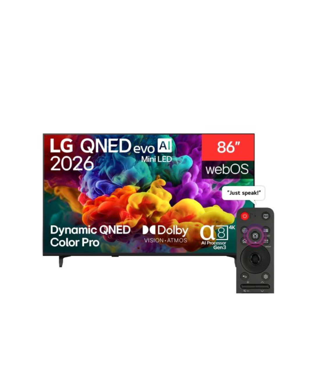 LG 86 inch LG QNED evo AI QNED85 Mini LED 4K Smart TV 2026